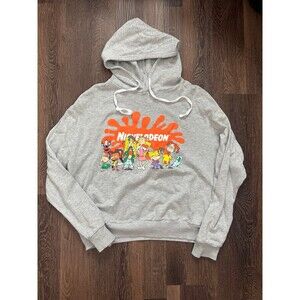 Nickelodeon Hoodie Cartoon Graphic Sweatshirt Juniors Size XXL
